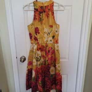 Floral Vintage Style Halter Dress